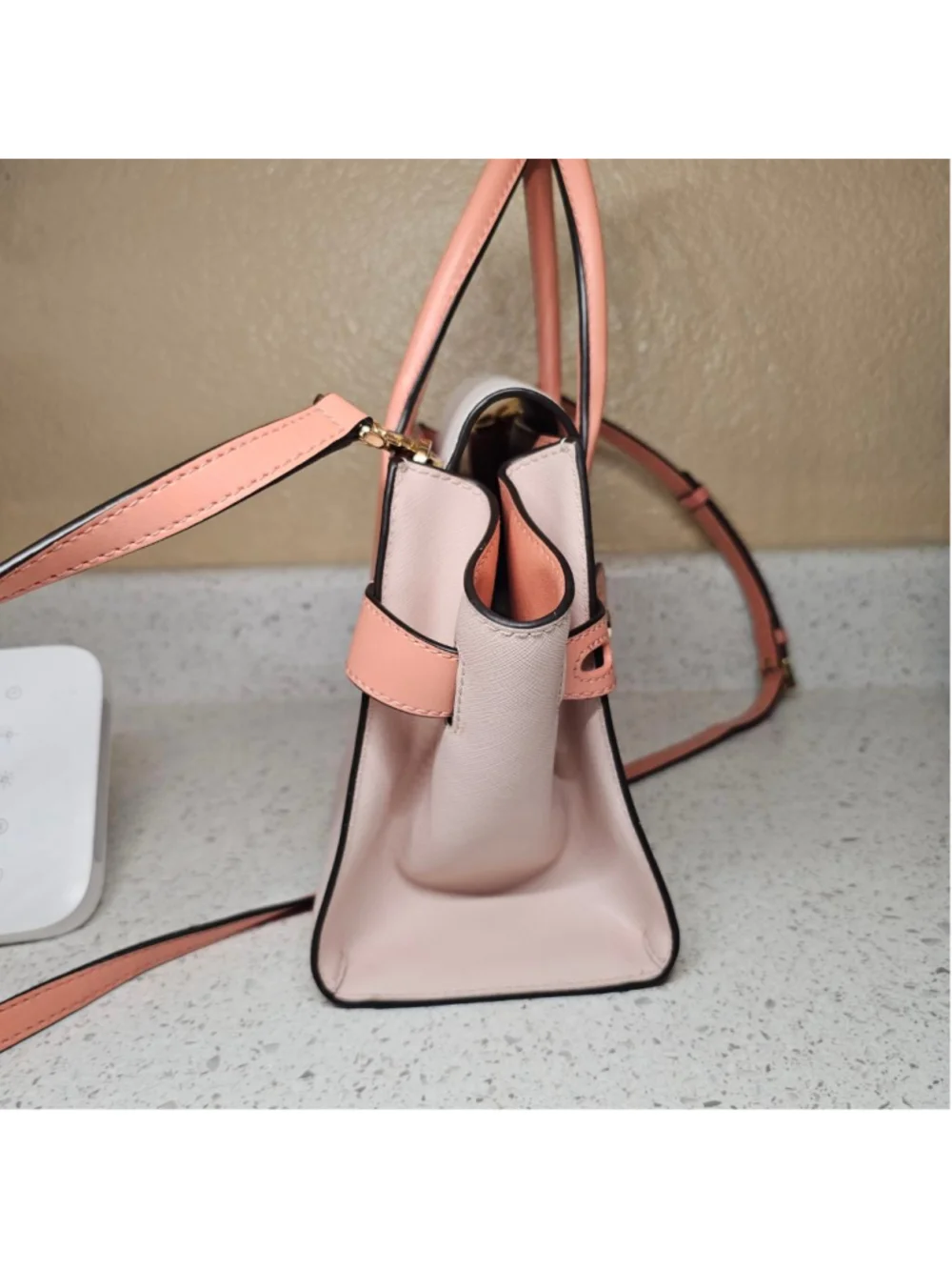 Michael Kors Tri-Color Leather Satchel Crossbody Bag